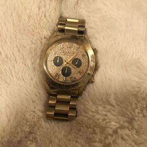 Used Gold Michael Kors Watch! Needs new battery